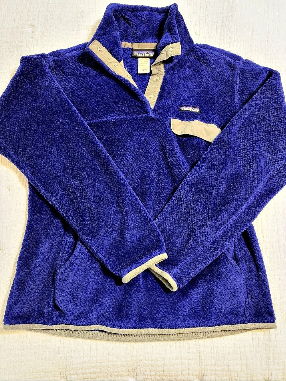 Patagonia Women's Re-Tool Snap-T Pullover Fleece Blue Medium (indigo)